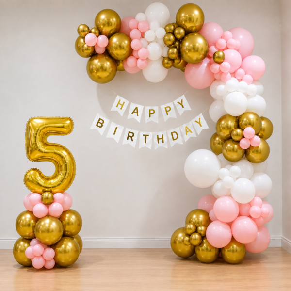 5th Birthday Party Balloon Decoration