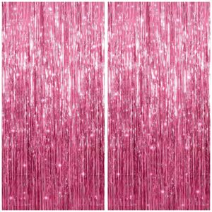 Backdrop for Party Decorations - XtraLarge 2x4 Feet, Pack of 2 | Foil Fringe Curtain for Streamers Party Decorations | Fringe Backdrop, Birthday Decorations