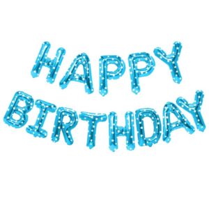 Happy Birthday Letters Foil Balloon Set For Decoration