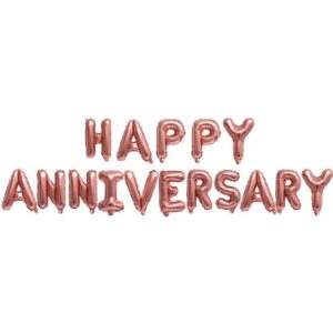 Happy Anniversary Decorations Foil Balloon (16 Foil letters) For Home