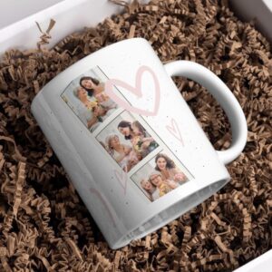Giftella Customizable Photo Mug (1 pc) Friendship day Printed Mug Personalized White Ceramic Mug for Birthday Gift, Print Your Photo On Coffee Mug