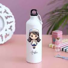 JMD Events Customized Water Bottle with your Photo and Name ,Photo and Text Water Bottle Sipper. Bottle gift For Kids, Friends, Sister, Brother, Wife