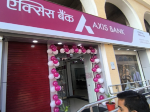 Axis Bank Branch Opening Corporate Balloon Decoration