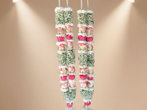 Varmala E-305 – Soft Pink & White Rose Premium Varmala
