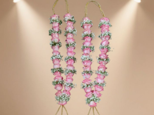 Varmala E-306 – Baby Pink Rose Elegant Barmala