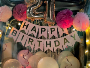 21st Birthday Luxury Car Boot Surprise Decoration