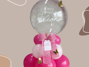 Personalized Anniversary & Birthday Bubble Balloon Stand Decoration